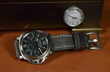 UHRENARMBAND 26 24 22 NIEBLA 2 SCHWARZ ECHT LEDER MA STRAP PANERAI VINTAGE BAND