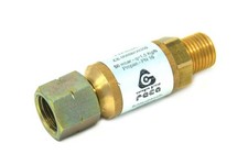 Schlauchbruchsicherung 30mbar 1/4" links 1,5kg/h f.Druckregler TYP402A 