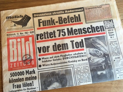 Bild zeitung november 1963 - 13.,