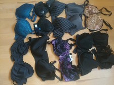 bh dessous paket  10 sück schwarz mit spitze muster