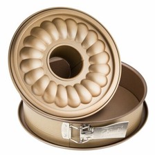 Zenker Springform Ø26 cm MOJAVE GOLD, Backform Flach- & Rohrboden Auslaufschutz