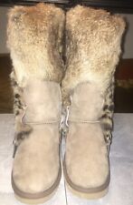 boots winter schuhe stiefel warm gefüttert damen MOU Leder Leo Fell