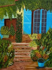 Ölbild "La Provence" Bild Zeichnung Gemälde Original Dekoration Keilrahmen