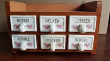 Gewürzschrank antik Einschübe von Max Roesler Rodach bei Coburg  sehr guten Zust