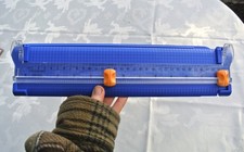 Papierschneidemaschine Papierschneider Blau Cutter 31cm Basteln Fotos