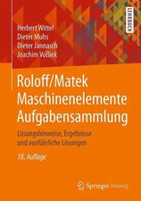 Roloff/Matek Maschinenelemente Aufgabensammlung
