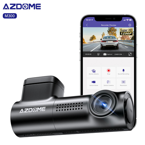 Azdome 1296p dash - cam, 24h