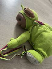 90er Teletubbies grüner Rucksack Fleece Rucksack Rarität