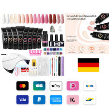 Phoenixy Poly Nagelgel Set | 36W UV/LED Lampe | 8 Farben
