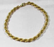 Nr. 272 Kordelarmband, 333er Gold, ca. 4,88 g, Länge ca. 21 cm 