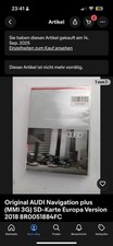 Original AUDI Navigation plus (MMI 3G) SD-Karte Europa Version 2018 8R0051884FC
