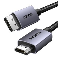 Displayport zu HDMI Kabel 4K 30Hz, 2m, High Dynamic Range, Multi-Monitor, Hom...