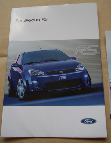 Ford focus prospektmappe - rs,