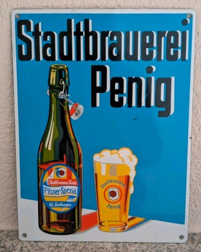 Emailschild stadtbrauerei - emailschild,