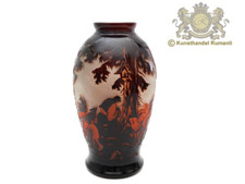 Seltene Glas Vase mit