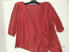 SULU Bluse by Kerstin Bernecker kirschfarben ENH assymetrische Form