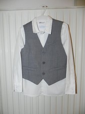 H&M Set Hemd + Weste Gr. 110 Junge Kleidung festlich Hochzeit Taufe