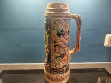 Bierkrug Tonkrug xxl 34,5cm Steinzeug Krug Bayern Deutschland