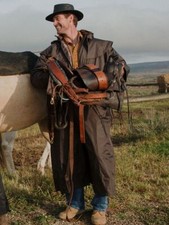 SCIPPIS Reitmantel Mantel Regenmantel gefüttert Gladstone Outdoor Cowboy braun