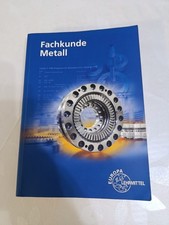 Fachkunde Metall – Europa-Lehrmittel – 58. Auflage – Inkl. CD – Gebraucht