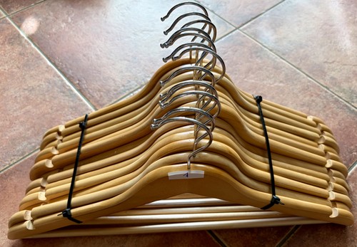 10x kleiderbügel holz set - kleiderbügel, –