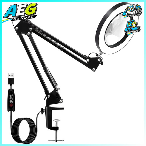 Lupe mit licht 10x - 10x, led