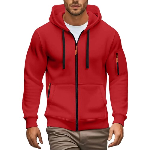Herren langarm sweatshirt zip - herren,