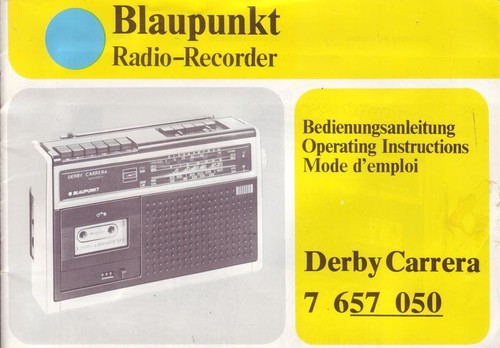 Blaupunkt radio recorder derby - radio-recorder,