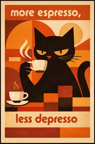 More espresso less depresso - more,