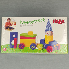 HABA Wichteltruck ❤️ Holzspielzeug Bauen Spielen Zuordnen Wichtel Auto Holz Bunt