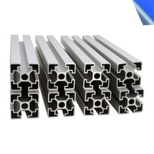 Aluprofil 45x45 mm Nut 10 B-Typ | 8× 2000 mm Set – eloxiert