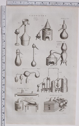 1788 antiker druck - antiker, chemie