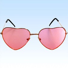 Brille in Herzform rosa