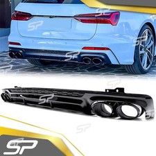 Heckdiffusor + Auspuff Schwarz