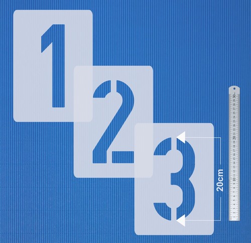 Zahlenschablone - 35, ●