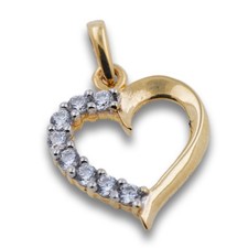 Herz Anhänger 585 Gold 14 Kt