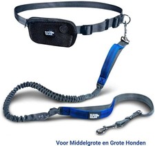 Black Rhino Joggingleine mit Bauchgurt – Verstellbar, Stoßdämpfer & 2 Griffe