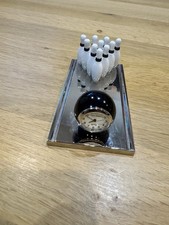  Bowlingbahn Miniatur mit Uhr