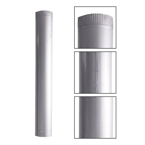 Edelstahl rauchrohr 5cm - edelstahl,