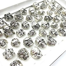 20 stk. Silber Farbe Schädel