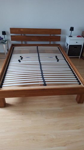 Massiv holz bett 2mx1 40m - bett, incl