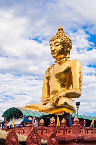 Wandbild buddha statue - wandbild:, buddha-statue