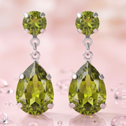 Ohrringe silber mit swarovski - silber,