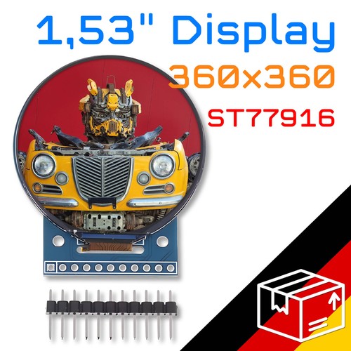 Rundes display tft - rundes, lcd