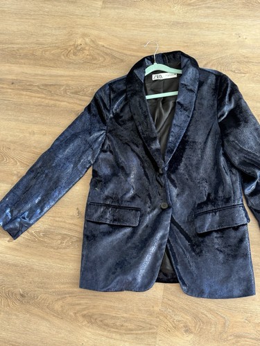 Damen samt blazer glitzer - samt,