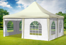Gartenpavillon 5x5m PVC Beige
