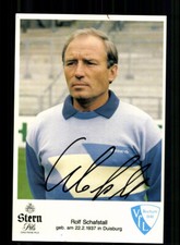 Rolf Schafstall Autogrammkarte VFL Bochum 1985-86 Original Signiert
