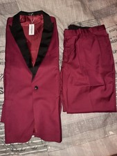 Neu Coofandy Herrenanzug Rot XXL Jacke Und Hose