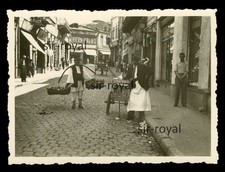 Bukarest Rumänien 1941 - Händler in einer Strasse - WK2 Foto 9x6cm