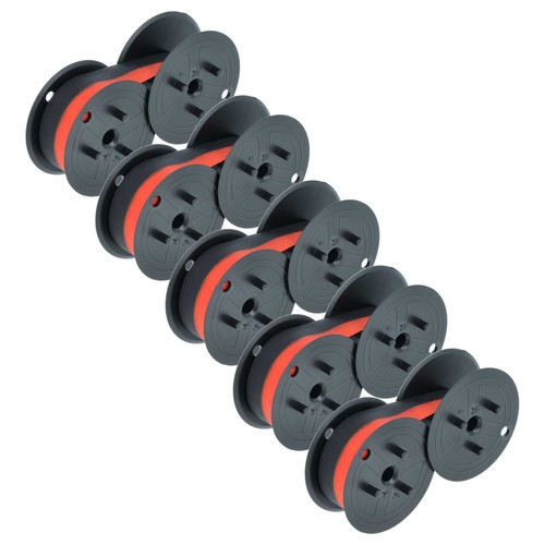 Farbbandrolle schwarz rot - 5x,